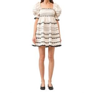 NEW SOFIE THE LABEL jennie mini dress in cream